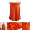 Venta al por mayor moderno simple sentido de alta gama rojo comercial reunión cóctel bar set redondo falda de sol elástico juego de mesa