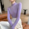 Suéter de cashmere com gola alta First-Line Garment, suéter fino de cashmere feminino, slim fit, suéter fino de outono e inverno