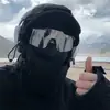 Gafas de Montañismo, Gafas de Sol Cortavientos para Ciclismo, Gafas Deportivas para Exteriores Anti-UV para Senderismo y Escalada en Montaña Nevada para Hombres