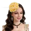 Temporada de Corridas da Amazon Transfronteiriça Headpiece Floral Vintage Acessórios de Cabelo Europeu e Americano Headwear para Performance de Noiva Banquete Fornecimento Atacado