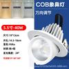 Lámpara empotrada de nariz de elefante foco universal ángulo ajustable bañador de pared LED de 4 pulgadas tienda de ropa foco retráctil antideslumbrante
