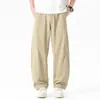 Ropa para Hombre Fengshe / Estilo High Street Americano de Primavera y Otoño Nuevo Pantalones Casuales de Pierna Recta de Algodón Puro Ropa de Trabajo Pantalones Largos Holgados