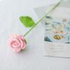 Flores Artificiais Acabadas, Flores Feitas à Mão, Tricô de Lã DIY, Buquês de Crochê Caseiros, Flores Acabadas de Lã Margarida Pequena