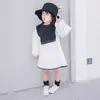 Saias Infantis Estilo Coreano Color Blocking Vestido Vestido Princesa 26 Outono Novo Comércio Exterior Roupas Infantis Dropshipping 3-8 Anos