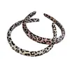 Diadema Elegante Retro Estampado de Leopardo Borde Delgado para el Cabello Mujeres Cabeza Alta Presión Superior Diadema para Lavado de Cabello Nuevo Accesorios para el Cabello de Exterior Principios de Otoño