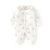 Mameluco Acolchado para Bebé, Calentito para Otoño e Invierno, Pelele Sin Costuras, Traje Delgado de Algodón Engrosado para Gatear, Ropa de Una Pieza para Niños