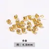 Jingde Jewelry Banhado a Ouro Agulha em Forma de Nove Agulha de Bola Coração em Forma de Contas Espaçadoras para Joias DIY Acessórios de Cobre Fabricante Atacadista