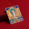 Pintura Thangka Pintada a Mano con Adornos Dorados de las Vidas Pasadas y Presentes de Zaki Lam, Presentando los Ocho Zorros Guardianes, Diseñada Específicamente para Núcleos de Pintura Thangka Pintados a Mano