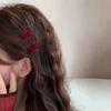 Pinza para el cabello de terciopelo para Otoño e Invierno Accesorios para el cabello Sentido Avanzado Clip de pedrería para el flequillo Pinza para el cabello de la parte trasera de la cabeza de la celebridad de Internet Pinza lateral para el flequillo Adorno para la cabeza