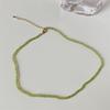 Collar de Cuentas de Colores Primavera Verano 2025 para Mujer Apilable Diseño de Nicho de Alta Calidad Todo Fósforo Ojo de Gato Simple Zirconio Candado