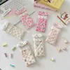 5758 Bolsita Acolchada con Estampado de Dibujos Animados para Gafas, Suave y Moderna para Niñas, Estuche Portátil para Gafas de Sol, Bolsa de Almacenamiento Antipresión para Estuche de Gafas