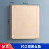 Interruptor de Pared Panel en Blanco Tricolor Oculto Tipo 86 Bloqueo de Pared Doméstico Panel Decorativo Protector Grueso