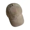 Original ~ Boné de Letras Pequenas Pai e Filho Bordado Top Macio Lavado Boné de Beisebol Masculino Primavera e Verão Boné Protetor Solar Feminino