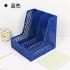 Caja de Archivos Multifuncional de Tres Compartimentos Hecha de Plástico, Organizador de Libros y Papelería, Almacenamiento de Oficina, Estante de Archivos Engrosado Venta al por Mayor