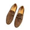 Novos Sapatos Casuais Masculinos Bc de Couro Genuíno Camurça Slip-On Planos, Cor Sólida Modernos Sapatos Preguiçosos, Sapatos Masculinos de Exportação