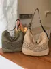 Bolso de Mano Tejido Hueco de Moda Transfronterizo para Mujer Verano 2026 Gran Capacidad Estilo Retro Vacacional Bolso de Hombro de Playa