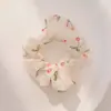 Scrunchie Fofo Estilo JK Acadêmico Coreano, Elástico de Cabelo para Meninas, Acessório de Cabelo