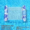 PVC Ecológico Nuevo Estilo Lentejuelas Degradado Clip Malla Hamaca de Agua Reclinable Inflable Exterior Adulto Respaldo Fila Flotante Inflable