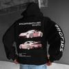 Comércio Exterior Venda Quente Marca da Moda Novo Manga Ombro Estampa de LOGO de Carro Moletom Suéter Masculino e Feminino Lã Cruzamento Europeu e Americano