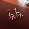Novas Explosões de Ano Novo 2024 Brincos Retrô de Gota de Óleo Moda Brincos Versáteis Elegantes de Luxo Leve Brincos de Alta Qualidade para Mulheres