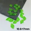 Folhas Verdes Frescas Transparentes de Acrílico material para Joias Artesanais DIY Brincos Colares Acessórios de Cabelo