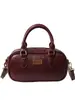 Bolsa de Boliche Portátil Simples Retrô para Mulheres 2026 Versão Coreana Bolsa Transversal Almofadada para o Trabalho Bolsa de Ombro Casual da Moda