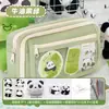 Estuche para Lápices Bolsa de Dolor Jiyikawa Ins Nuevo Estilo Caja de Papelería para Chicas de Secundaria, Gran Capacidad, Alto Valor Estético, Estuche Transparente