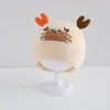 Gorro de punto ins lindo de cangrejo para niños, gorro 3D de cangrejo pequeño con bordes enrollados, versátil para niños y niñas, perfecto para salidas de otoño e invierno