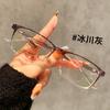 Comercio exterior al por mayor caja espejo plano retro negocios miopía ojos femenino moda cara grande súper suave ligero marco de gafas TR90 hombres