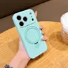 Capa de Celular Magnética de Cor Sólida para iPhone 18 Pro Max com Microfuros para Líquido, Capa de Cobertura Total com Proteção contra Quedas para Apple 17