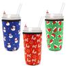 Cross-border Hot Diving Material Tingimento e Impressão 30oz Ice Coffee Portable Cup Cover Milk Tea Beverage Ice Bully Handle Thermos Cup Cover