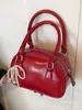 Bolso Bowling plateado de alta gama para mujer 2024 Nuevo Trendy Simple Combinable Bolso de mano Moda Bolso Boston