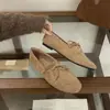 Novidade Primavera e Outono 2026 Mocassins Femininos Bico Redondo Planos Sapatos de Moda