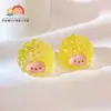 Acessórios 3D de Desenho Animado para DIY, Ovelhinhas Coloridas Galvanizadas, Figurinhas Luminosas, Pequenos Enfeites Atacado, Figurinhas de Resina Luminosas