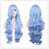 Peluca Peluca COS cabello rizado largo 80CM seda de alta temperatura cabello rizado multicolor animación en stock directo de fábrica Europa y Estados Unidos