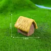 Miniatura de paisagem criativa coelho tema fazenda, acessório de decoração DIY paisagismo jardinagem, pequeno ornamento de mesa