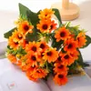 Flores pequeñas tipo margarita margaritas africanas flores artificiales arreglos florales de manzanilla ásteres holandeses flores de seda fábrica venta al por mayor al por menor