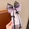 Pasador de Horquilla con Lazo Kuromi, Diadema Trenza de Tarjeta para Niñas, Accesorio para el Cabello Lolita Princesa, Cinta Adhesiva para el Cabello Rebelde en la Parte Posterior de la Cabeza
