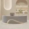 Mostrador de Bar de Lujo para Salones de Belleza, Escritorio de Recepción Simple Moderno, Mesa de Recepción para Centros de Belleza Médica y Bienestar, Mostrador de Bar de Bienvenida Comercial