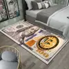 Amazon Temu Venta Caliente Dólar Americano Alfombrilla de Piso de Moda Habitación Resistente a la Suciedad Fácil de Limpiar Alfombra de Mesita de Noche Dropshipping Disponible