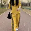 Tamanhos Grandes Elegante Mais Vendido Primavera Verão Novo Roupa Esportiva Moda Primavera Outono Casual Conjunto de Calças Longas Conjunto Solto de Duas Peças Mostra
