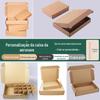 Caixa de Presente de Papel de Fábrica Original Caixa para Torta de Ovo Multiespecificação Caixa de Embalagem de Natal de Papelão Branco Caixa de Avião de Papel Kraft