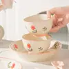Juego de Plato y Tazón de Cerámica Día Soleado Regalo de Boda de Alto Valor Color Bajo Esmalte Souvenir de Inauguración Caja de Regalo para Casa Nueva