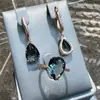 Gulkina585 Pendientes de Oro Rosa que Conservan el Color Anillo Joyería al por Mayor Comercio Transfronterizo Joyería de Oro Morado Ruso