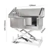Piscina de Baño para Mascotas de Acero Inoxidable 304, Engrosada, Resistente y Duradera, Piscina Eléctrica Elevable para Baño de Perros, Dedicada para el Baño