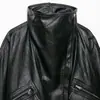 Venta al por mayor de ropa para mujer estilo europeo y americano transfronteriza, nueva colección de otoño, chaqueta de motociclista con efecto piel 4341703