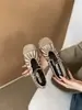 Zapatos Bailarinas de Tira Plisada de Nicho Brisa Suave de Noche para Mujer, Nuevos Zapatos Mary Jane de Color Sólido Satinado para Verano