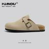 Zapatos Birkenstock de Suela Gruesa Universales para Mujer Verano 2026 Nuevos Zapatos Birkenstock de Suela Blanda para Pesca Zuecos Retro sin Cierre