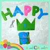 Coroa de Feltro Flor de Aniversário Bebê Um Ano Pegar Bandeira Zhou Props para Fotos de Festa Arranjo de Presente de Um Ano Suprimentos