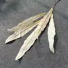 Hojas de Nido de Pájaro Artificiales, Hojas Verdes para Bodas en Stock, Venta al por Mayor desde el Fabricante, Hojas Verdes para Arreglos Florales, Decoración de Pared de Flores